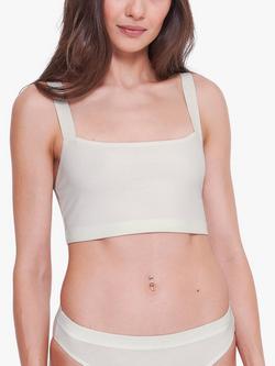 sloggi GO Casual Crop Bra Top, Silk White