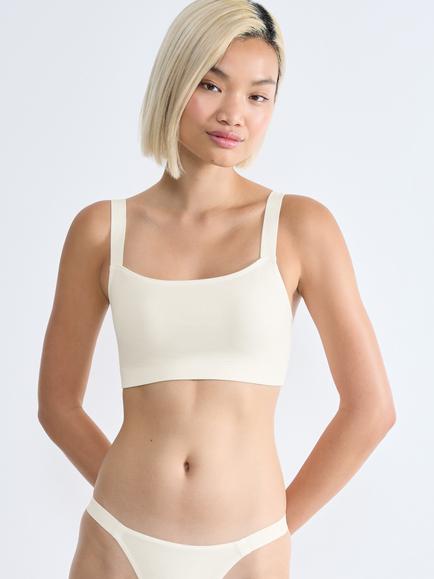 sloggi GO Casual Crop Bra Top, Silk White