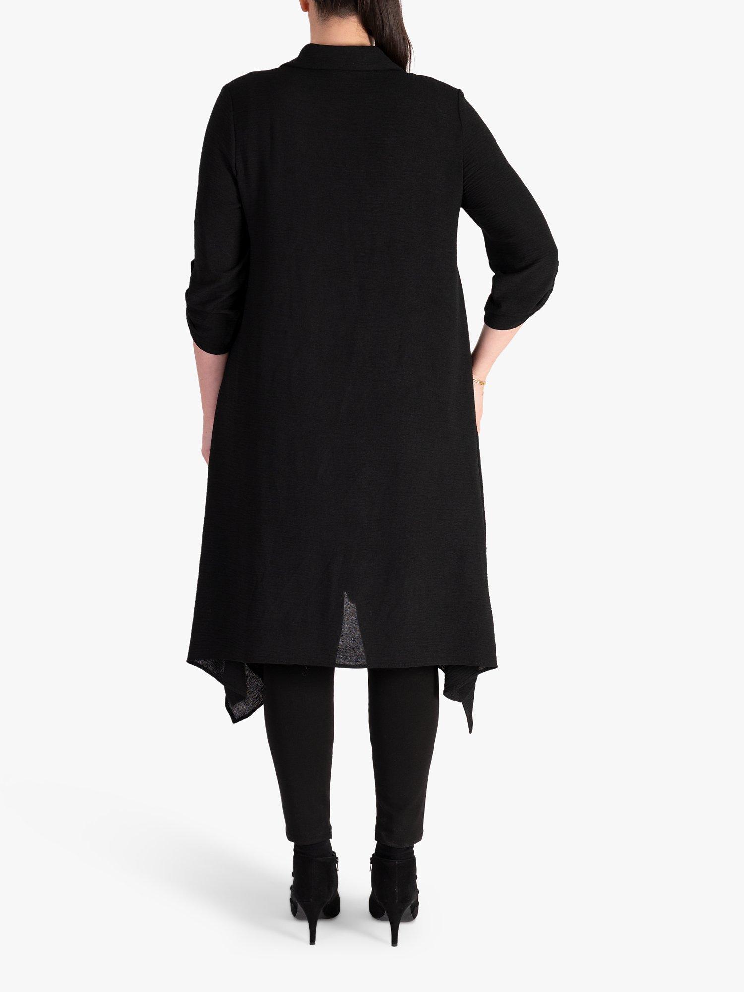 Product image 2 of 6, which shows chesca Textured Shirt Dress, Black, 12-14