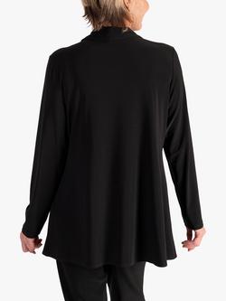 chesca Cowl Neck Layered Tunic - view 2, Black