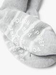 Polarn O. Pyret Kids' Anti-Slip Stripe Socks, Pack of 2, Grey