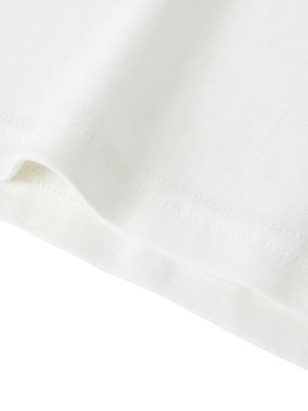 Polarn O. Pyret Baby Organic Cotton Long Sleeve T-Shirt - view 2, White