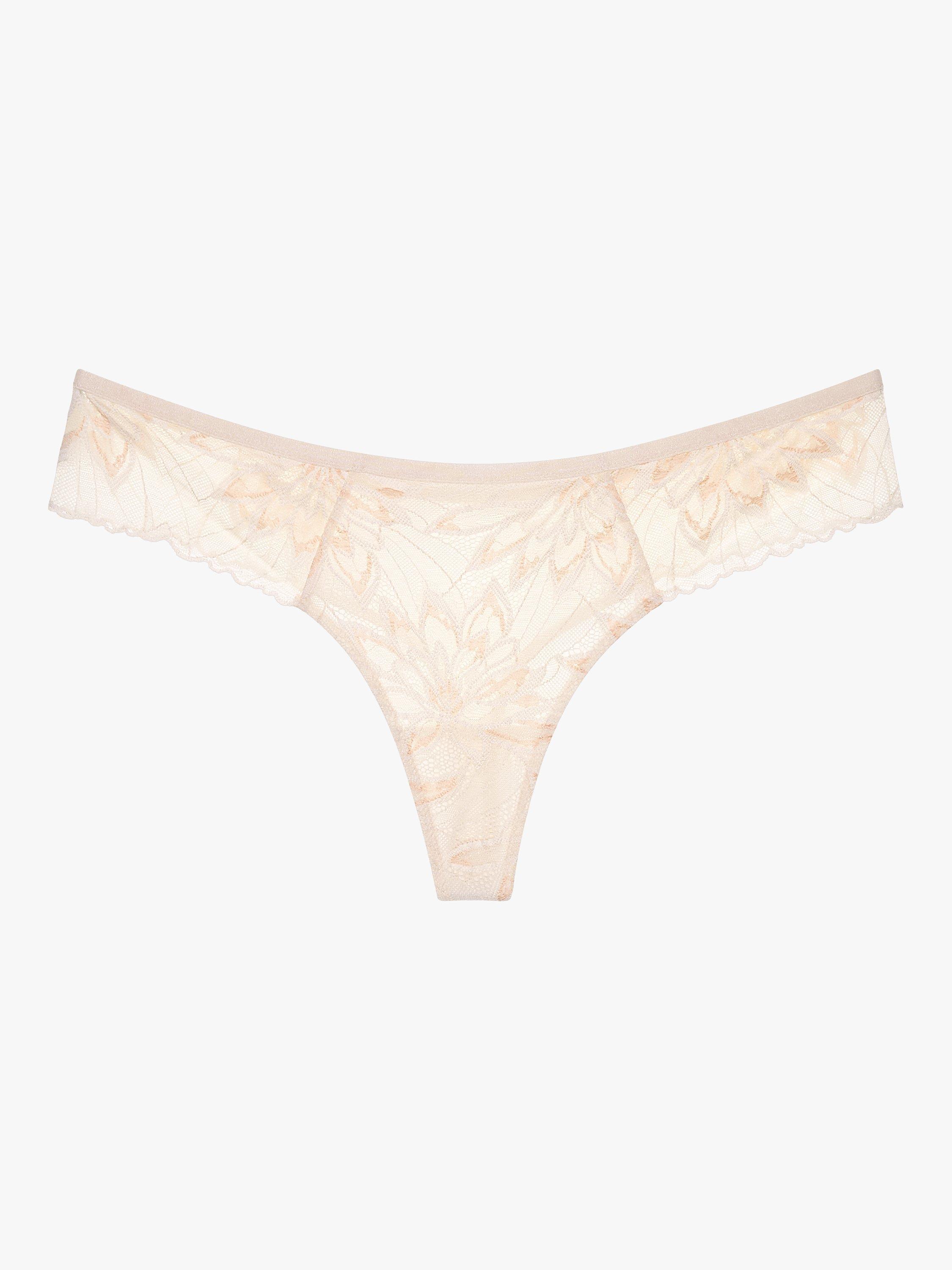 Product image 5 of 5, which shows Triumph Amourette Charm Delight Floral Hipster Thong, Fresh Powder, 14