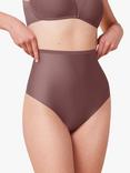 Triumph Shape Smart High Waist Thong, Rose Brown