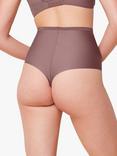 Triumph Shape Smart High Waist Thong, Rose Brown