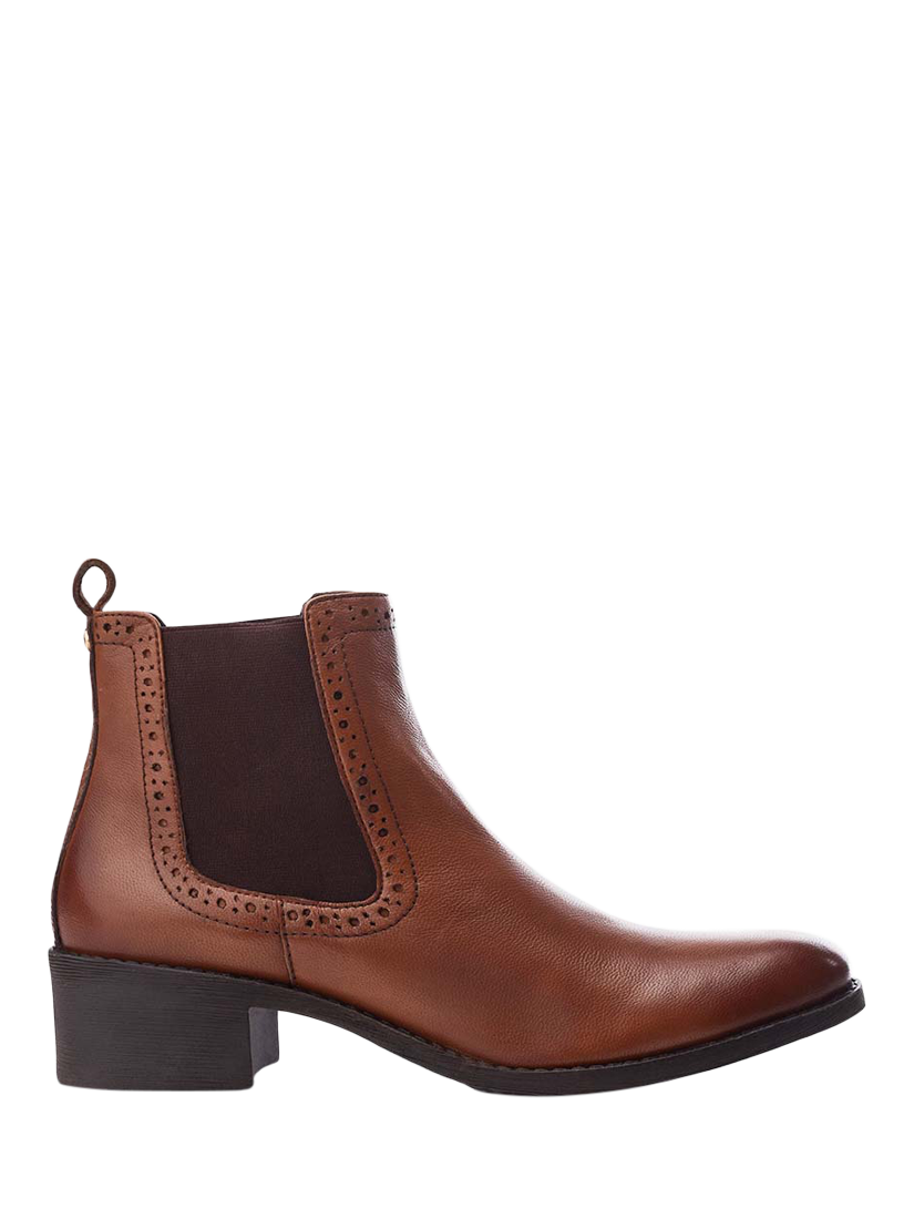 Moda in Pelle Millia Heeled Leather Chelsea Boots, Tan