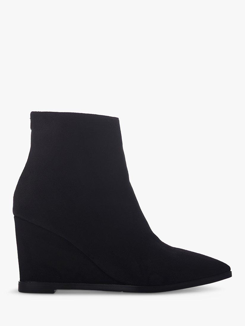 Moda in Pelle Nammie Wedge Heel Suede Ankle Boots, Black
