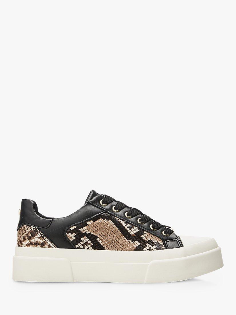 Moda in Pelle Amilyn Snake Print Chunky Trainers, Natural/Multi