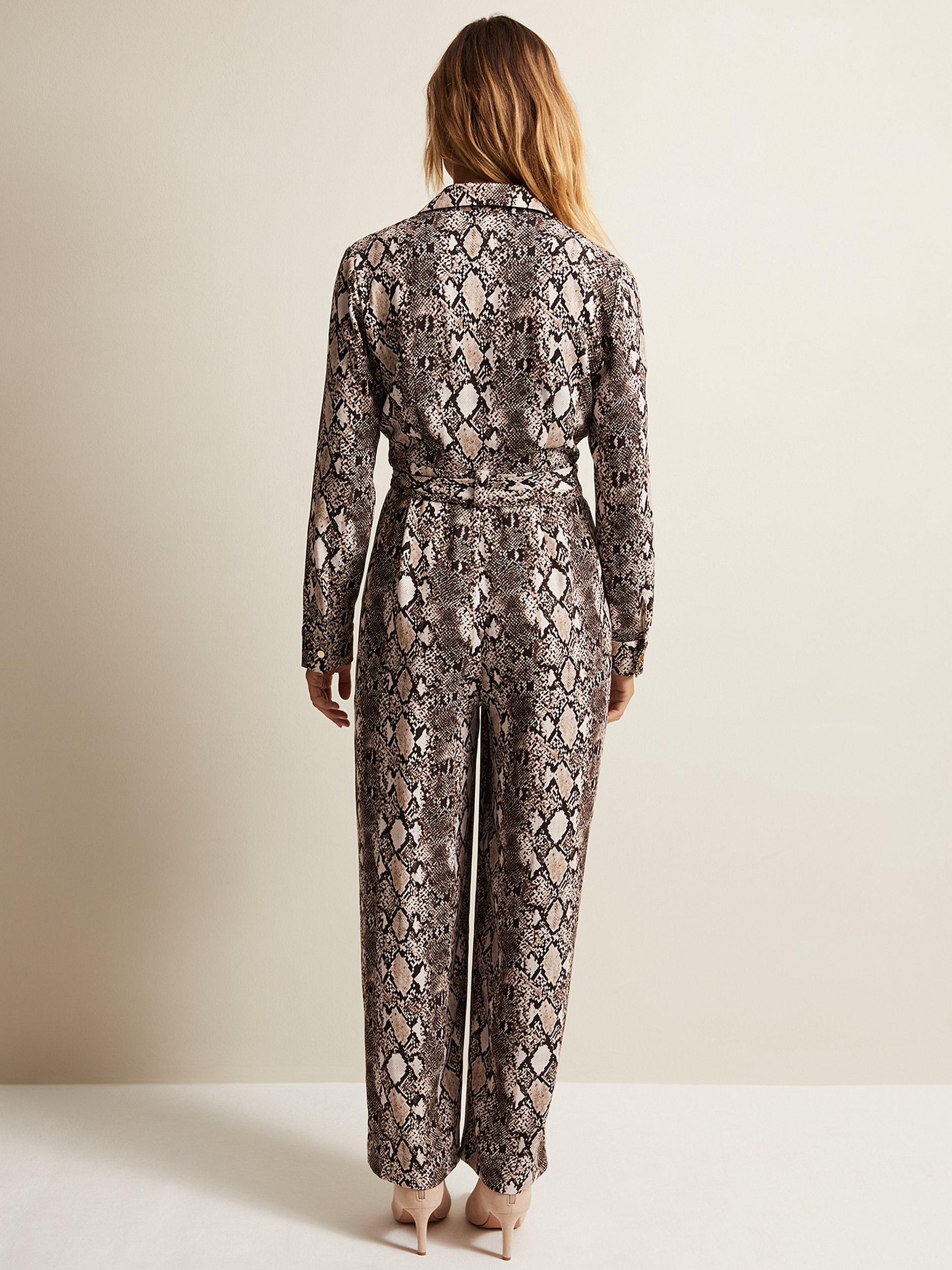 Snake print jumpsuit online