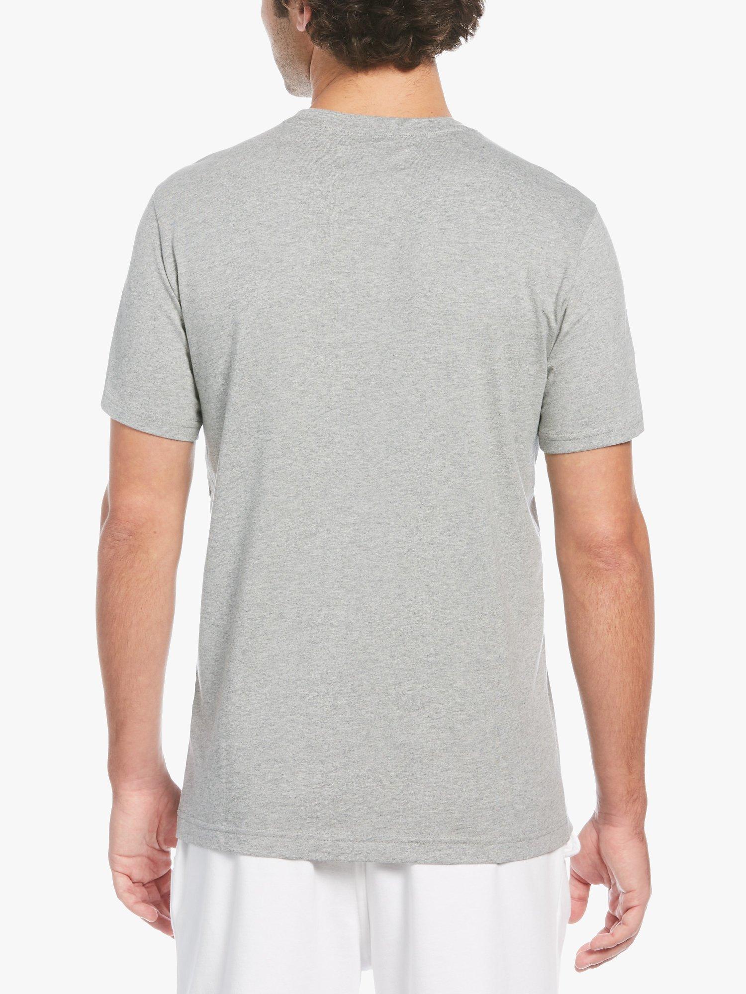 Product image 2 of 3, which shows Original Penguin Pin Point Embroidery T-Shirt, Rain Hthr, S