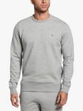 Original Penguin Sticker Pete Organic Cotton Blend Crew Neck Sweater, Rain Heather