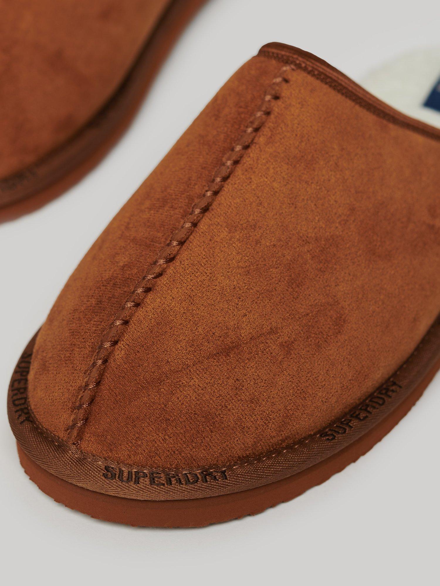 Superdry Mule Slippers, Brown, L