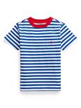 Ralph Lauren Kids' Cotton Stripe Logo Pocket Short Sleeve T-Shirt