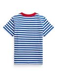 Ralph Lauren Kids' Cotton Stripe Logo Pocket Short Sleeve T-Shirt