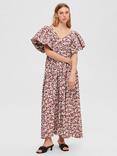 SELECTED FEMME Aqua Foam Floral Maxi Dress, Multi