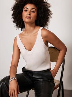 Mint Velvet Satin Camisole Top, Cream, Cream