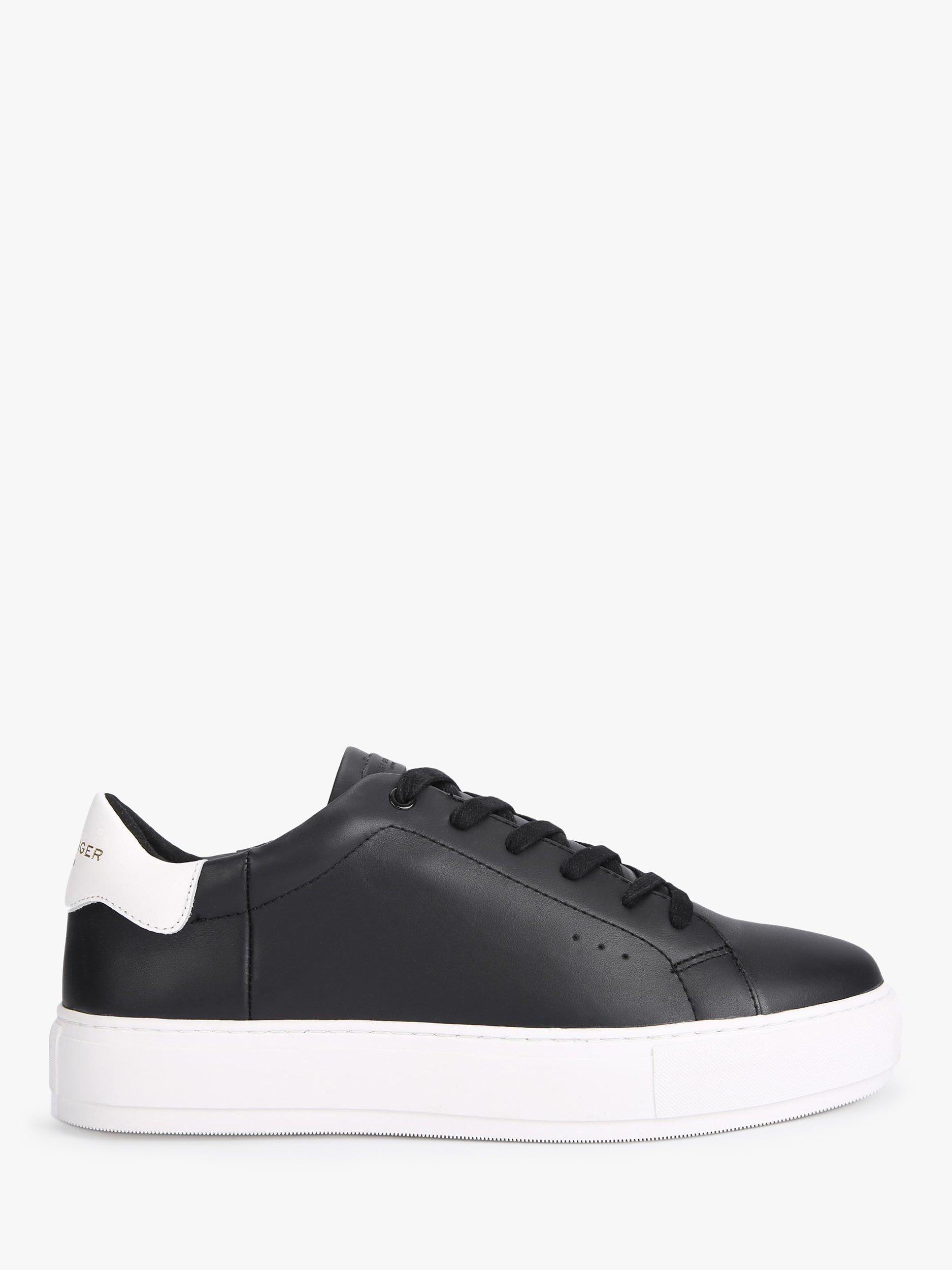 Product image 1 of 3, which shows Kurt Geiger London Laney Leather Trainers, Black, 6