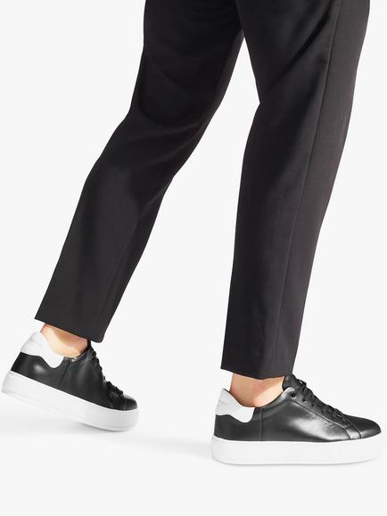 Kurt Geiger London Laney Leather Trainers - view 2, Black