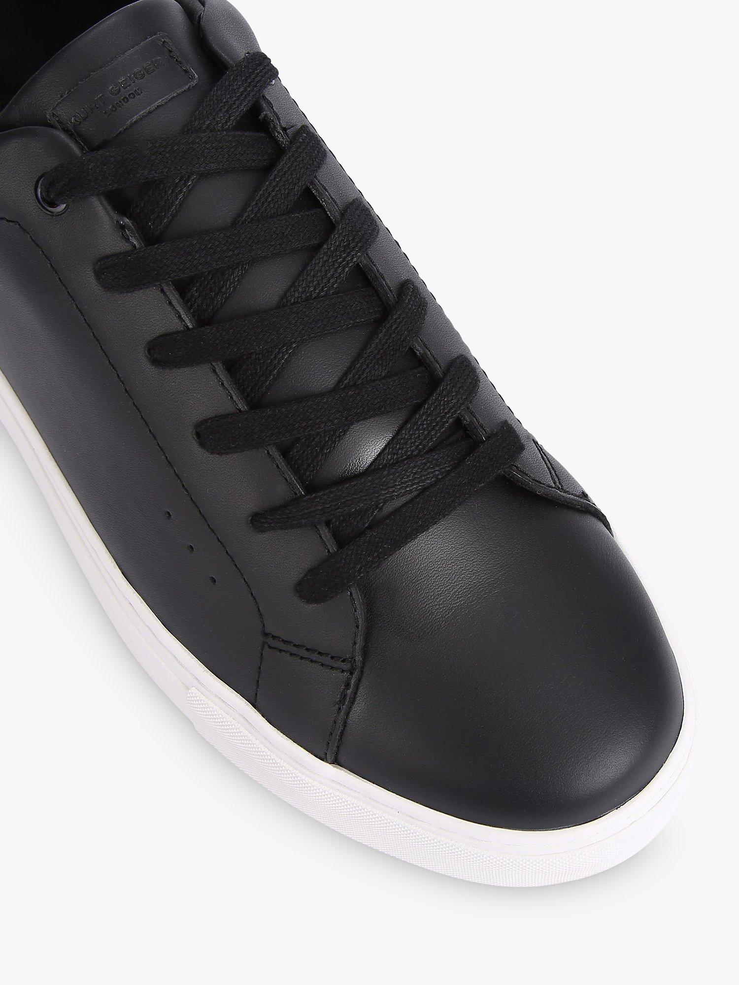 Product image 3 of 3, which shows Kurt Geiger London Laney Leather Trainers, Black, 6