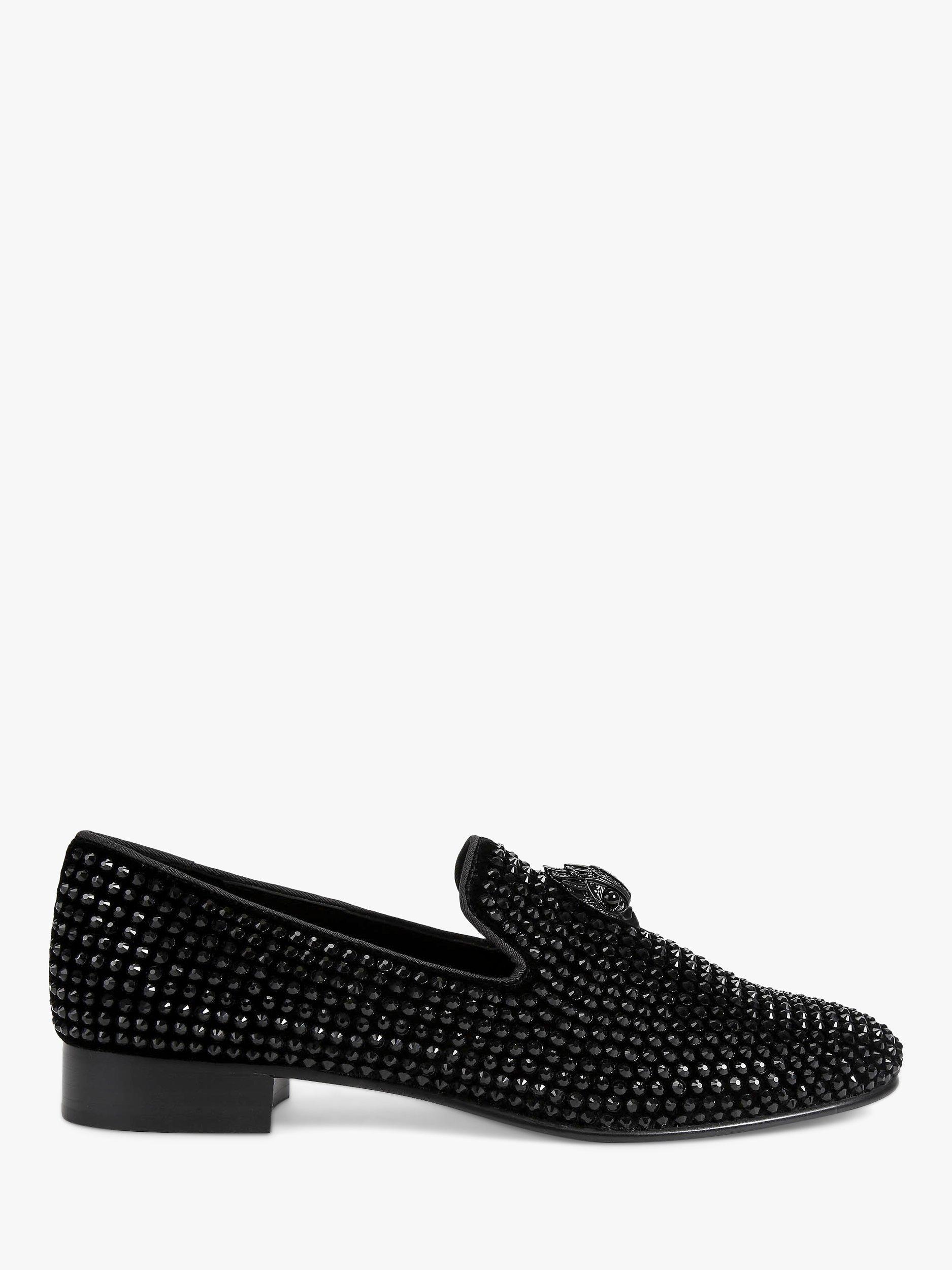 Product image 1 of 5, which shows Kurt Geiger London Ace Studded Loafers, Black, 6