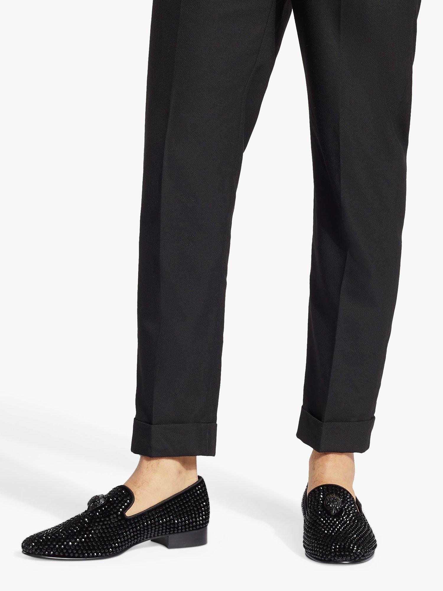 Product image 2 of 5, which shows Kurt Geiger London Ace Studded Loafers, Black, 6