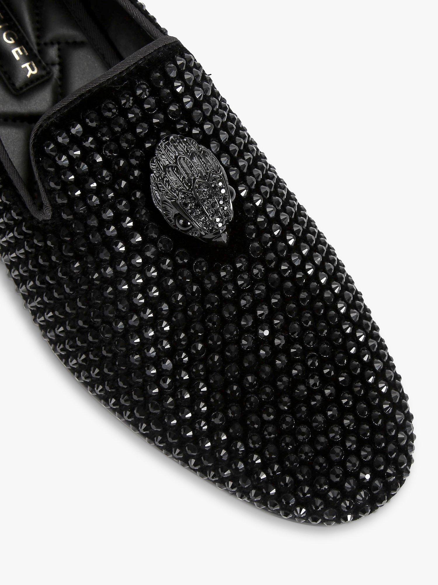 Product image 4 of 5, which shows Kurt Geiger London Ace Studded Loafers, Black, 6