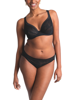 Maison Lejaby Miss Lejaby Plus Size Lace Triangle Bra, Noir