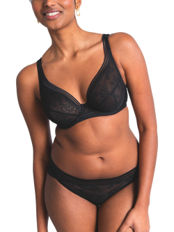 Maison Lejaby Miss Lejaby Plus Size Lace Triangle Bra - view 2, Noir