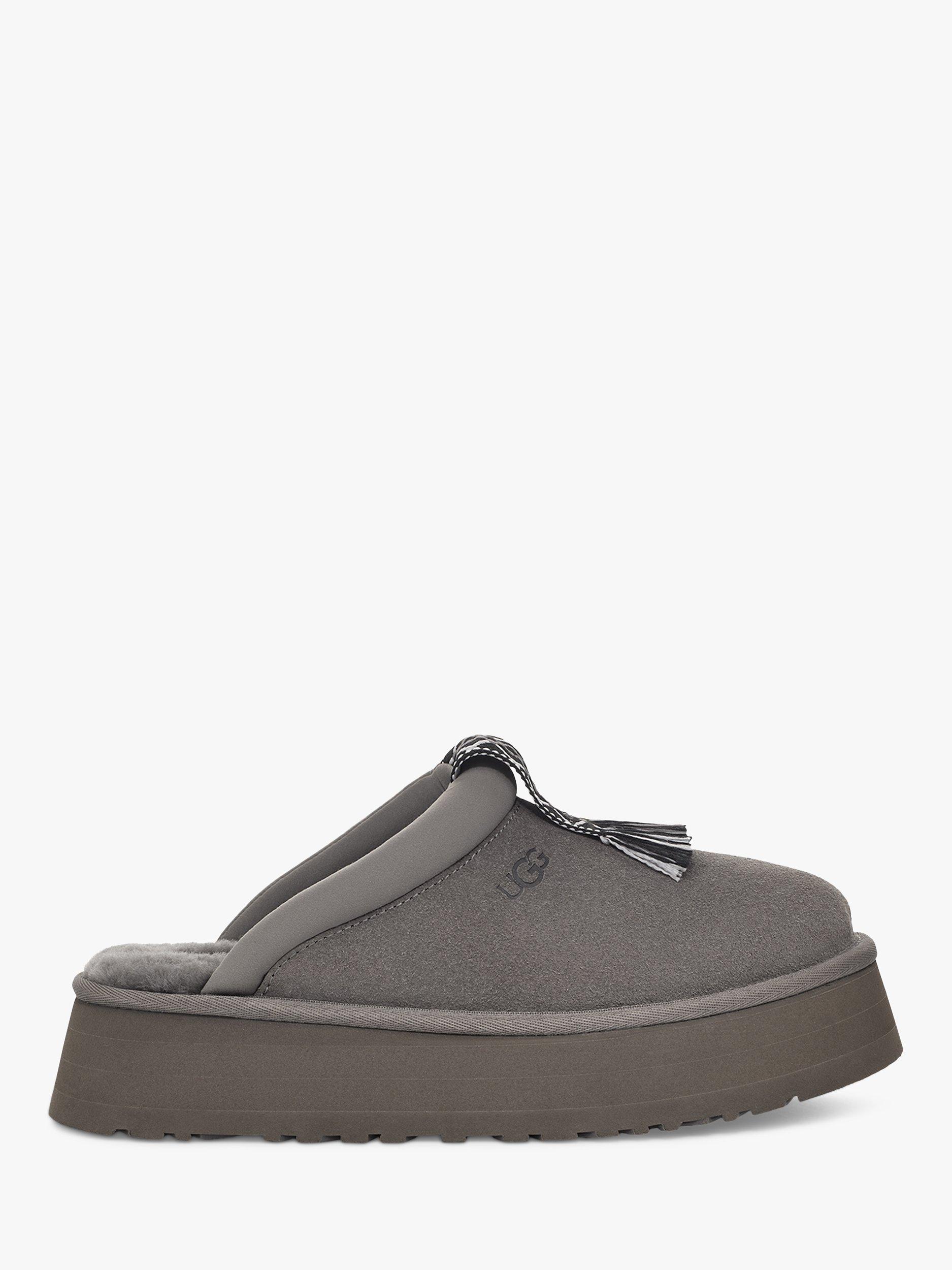 UGG Tazzle Suede Platform Slippers, Chestnut