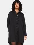 Whistles Helena Relaxed Shirt Dress, Black