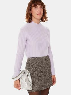 Whistles Ribbed Sponge Knit Jumper, Lilac, Lilac
