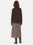 Whistles Micro Leopard Print Wrap Midi Skirt, Leopard Print