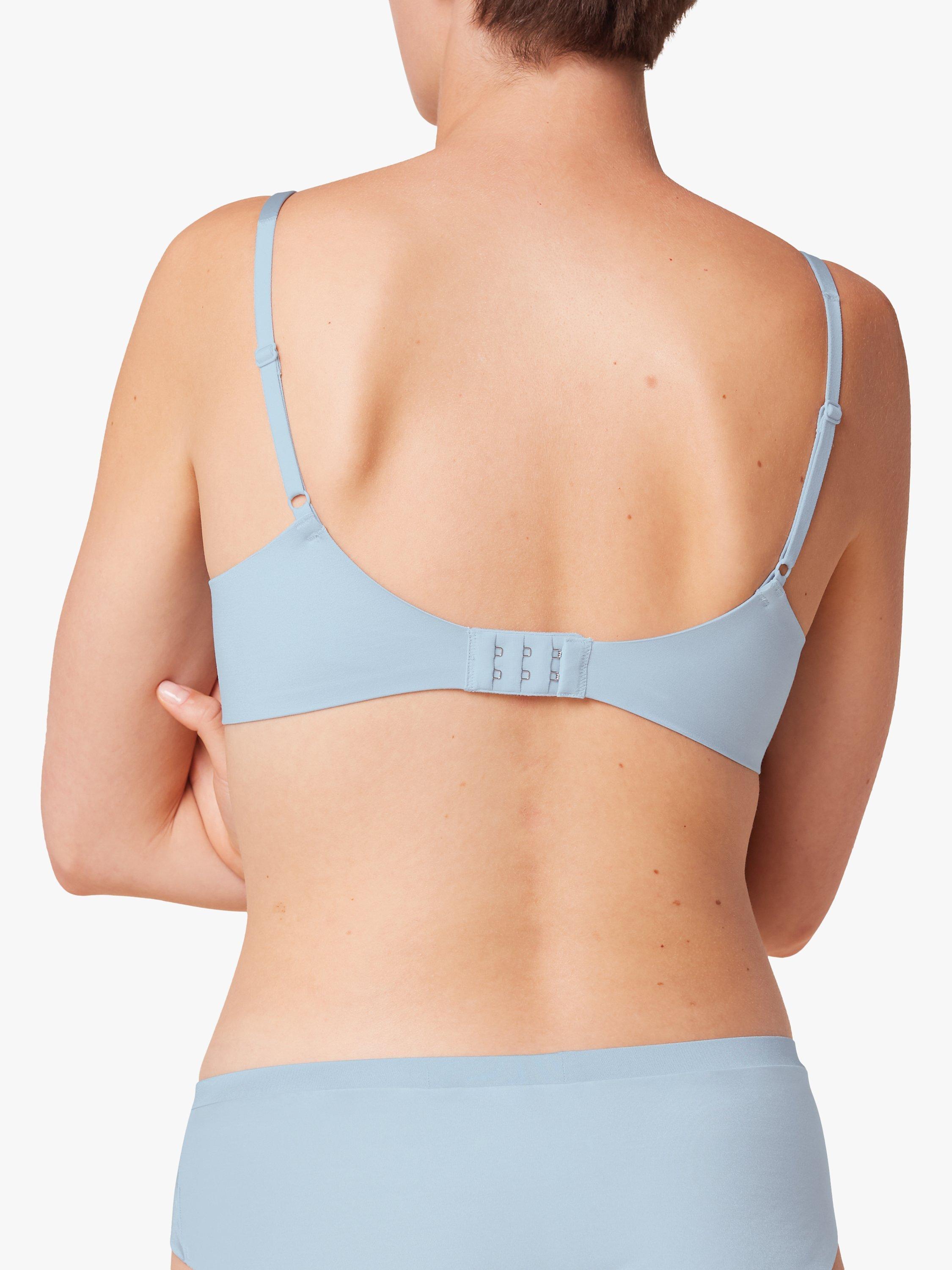 Product image 2 of 5, which shows Triumph Everyday Body Make-Up Soft Touch Non-Wired T-Shirt Bra, Fairy Blue, 34C