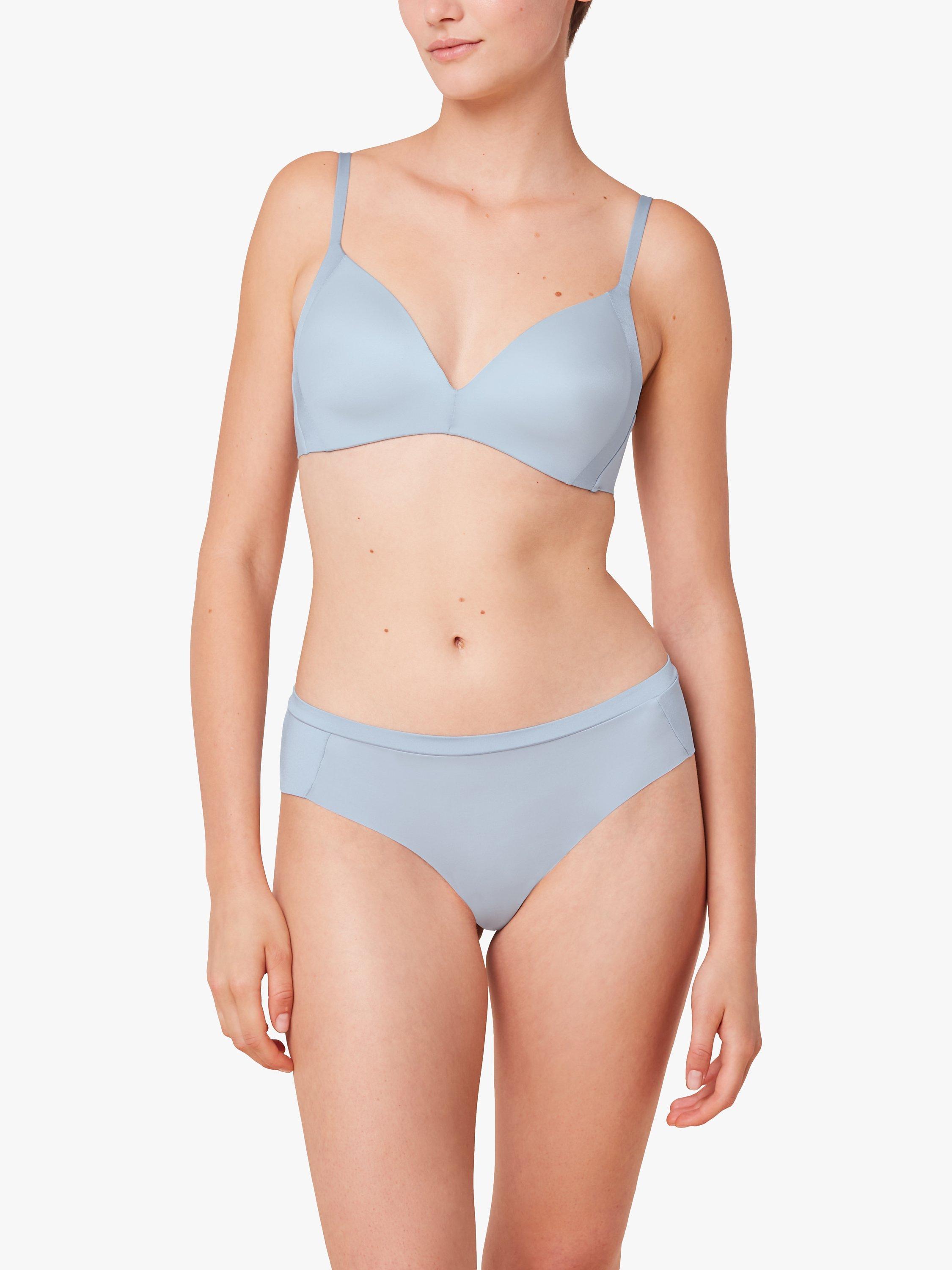 Product image 4 of 5, which shows Triumph Everyday Body Make-Up Soft Touch Non-Wired T-Shirt Bra, Fairy Blue, 34C