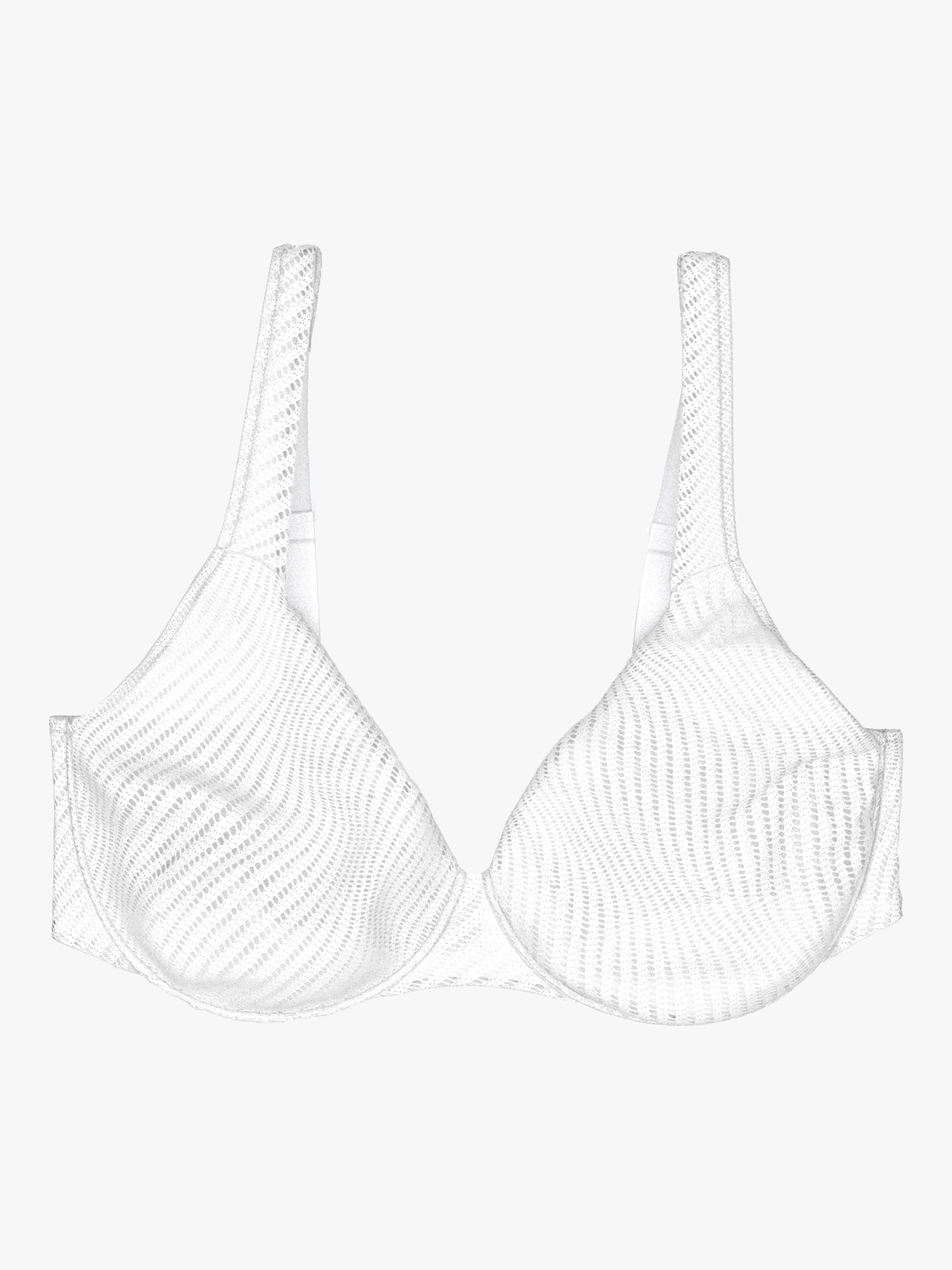 Product image 5 of 5, which shows Triumph Harmony Spotlight Minimiser Bra, White, 38E