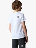 The North Face Kids' Easy Logo Short Sleeve T-Shirt, White