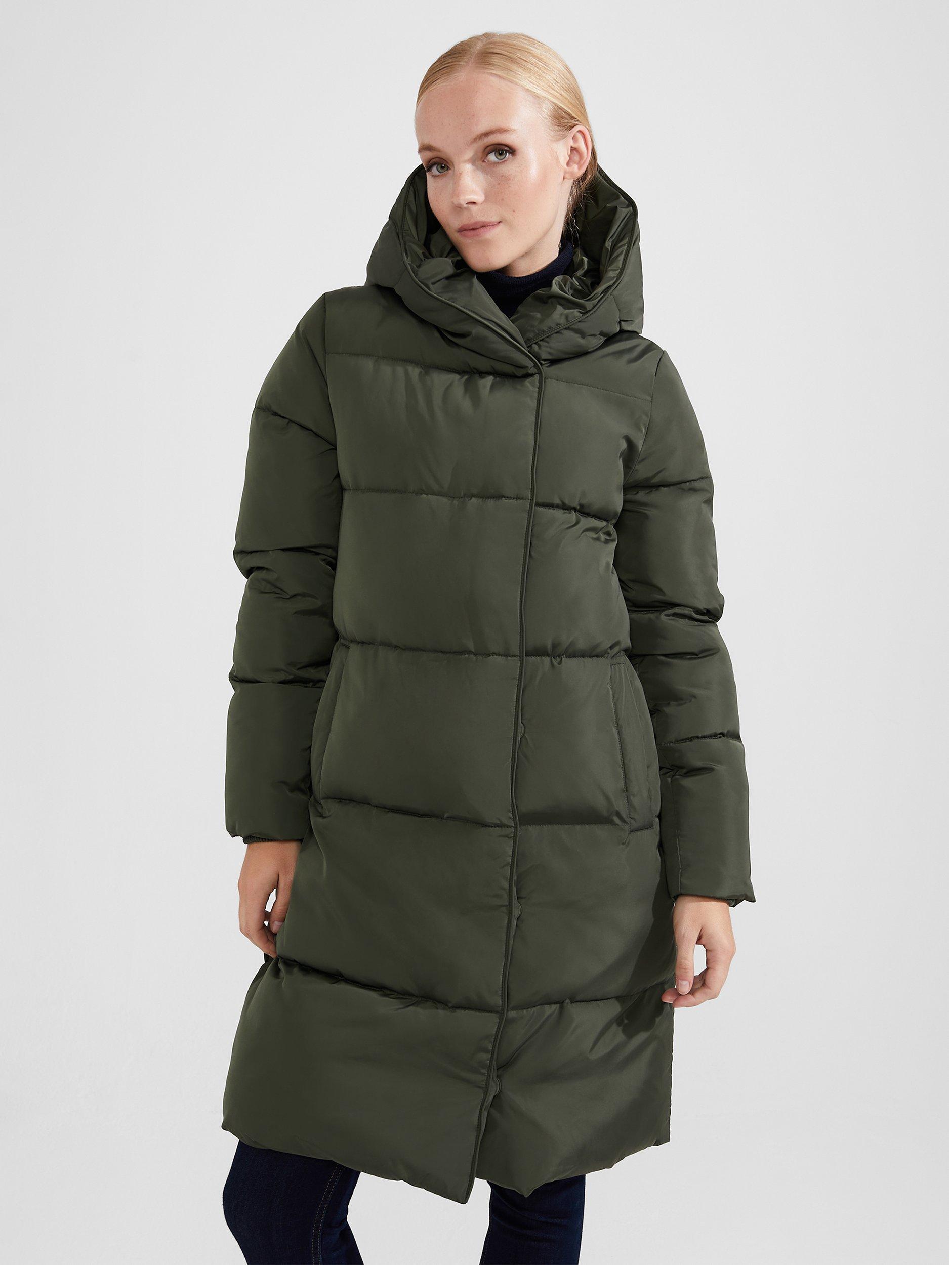Product image 1 of 7, which shows Hobbs Darla Padded Hooded Coat, Green, 10
