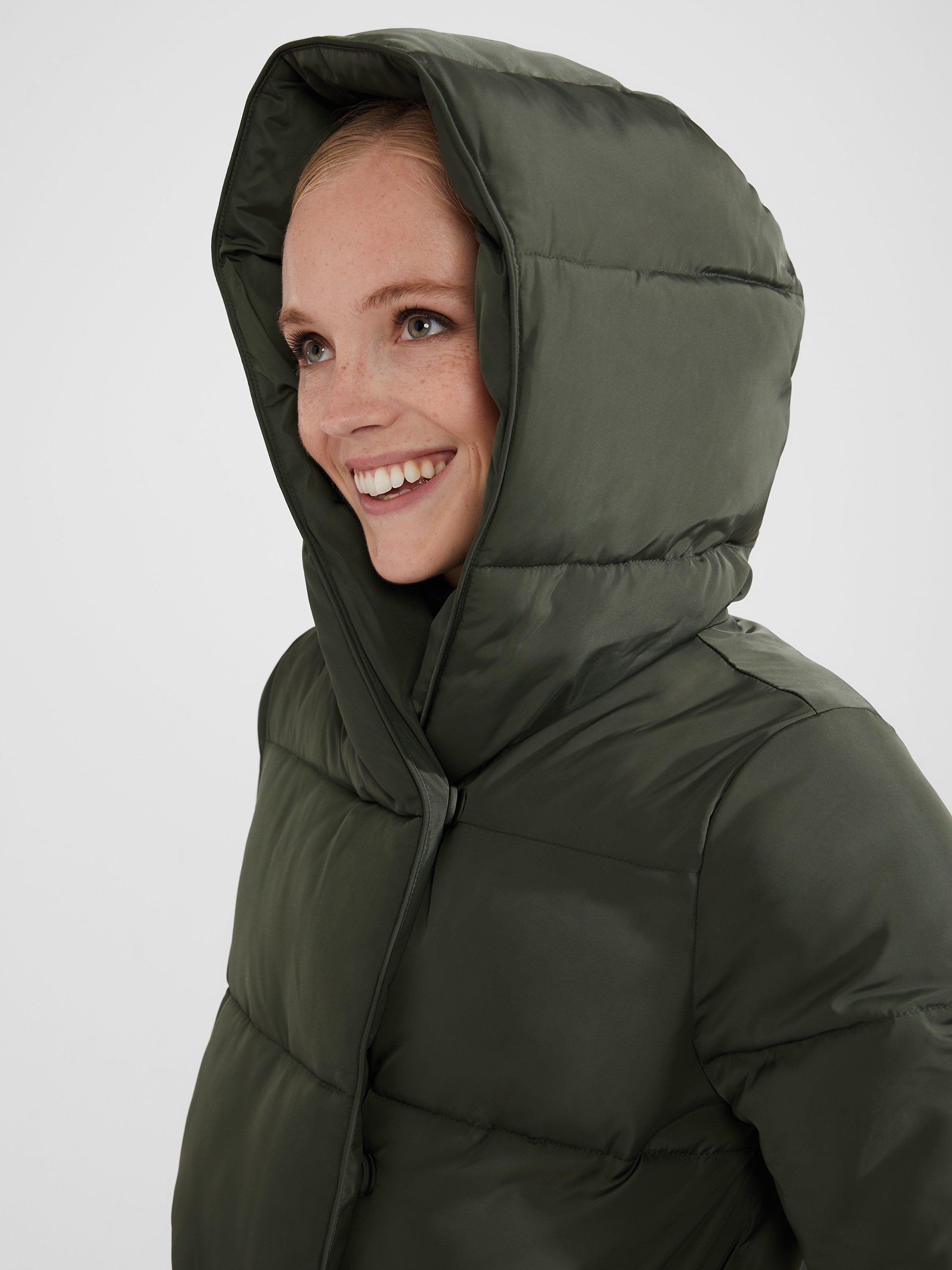 Product image 6 of 7, which shows Hobbs Darla Padded Hooded Coat, Green, 10