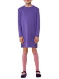 Whistles Kids' Annie Sparkle Knit Dress, Lilac