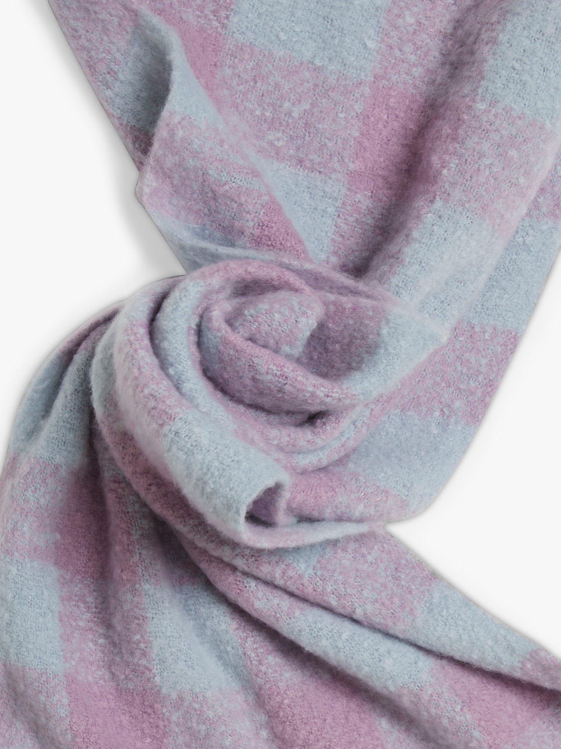 Product image 2 of 3, which shows James Lakeland Buffalo Check Scarf, Pink, One Size