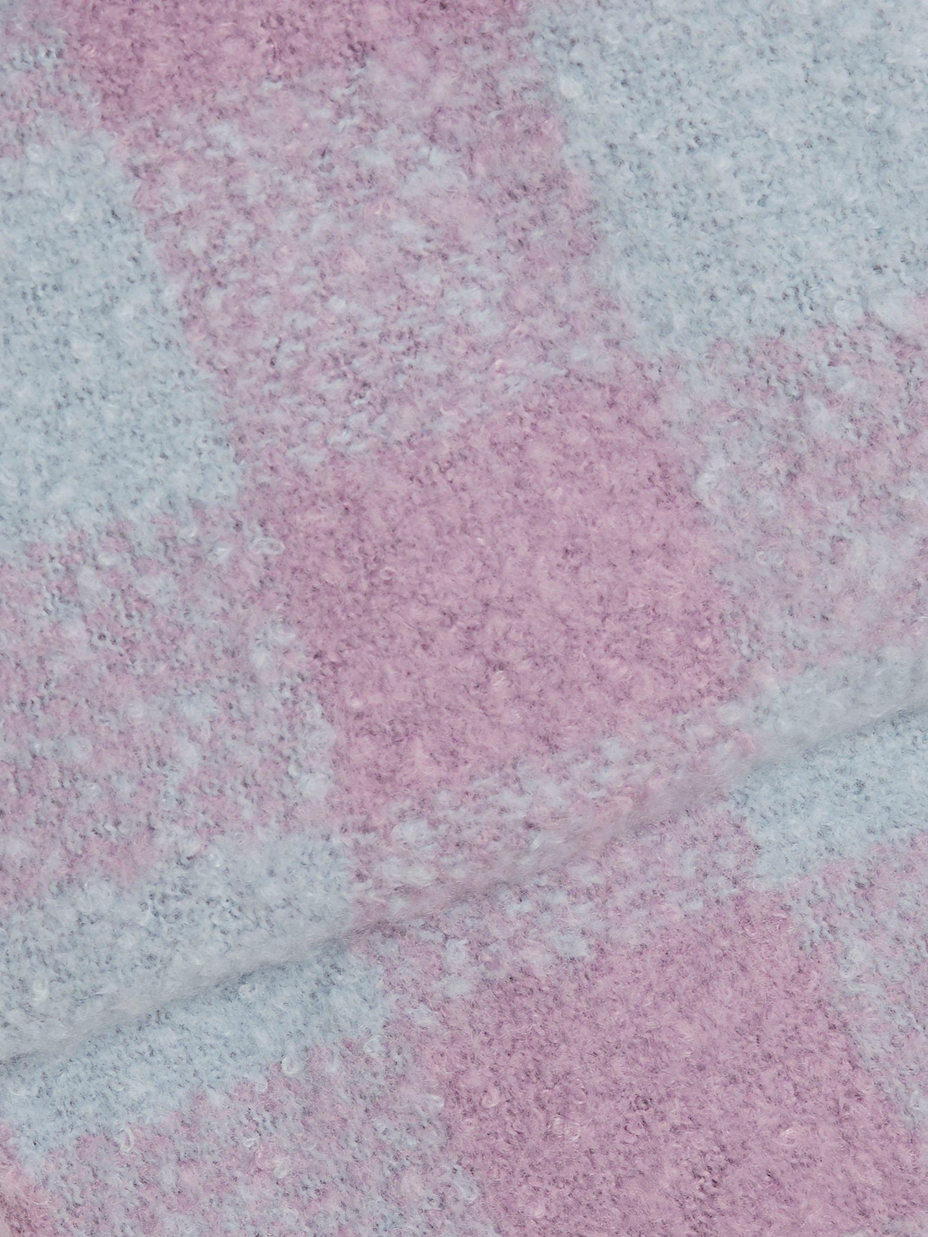 Product image 3 of 3, which shows James Lakeland Buffalo Check Scarf, Pink, One Size