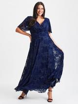 Phase Eight Venetia Pleated Maxi Dress, Blue