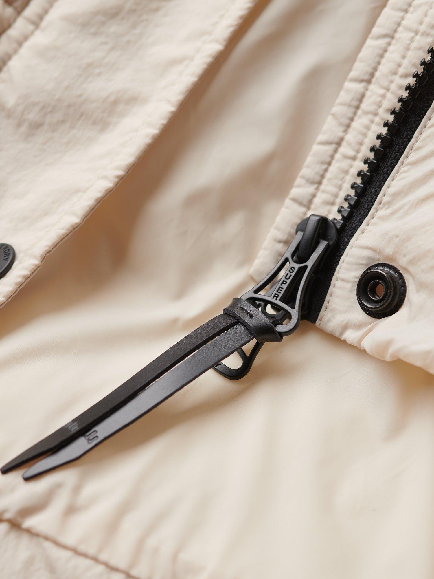 Product image 5 of 7, which shows Superdry Faux Fur Hooded Puffer Jacket, Rainy Day Grey, 8