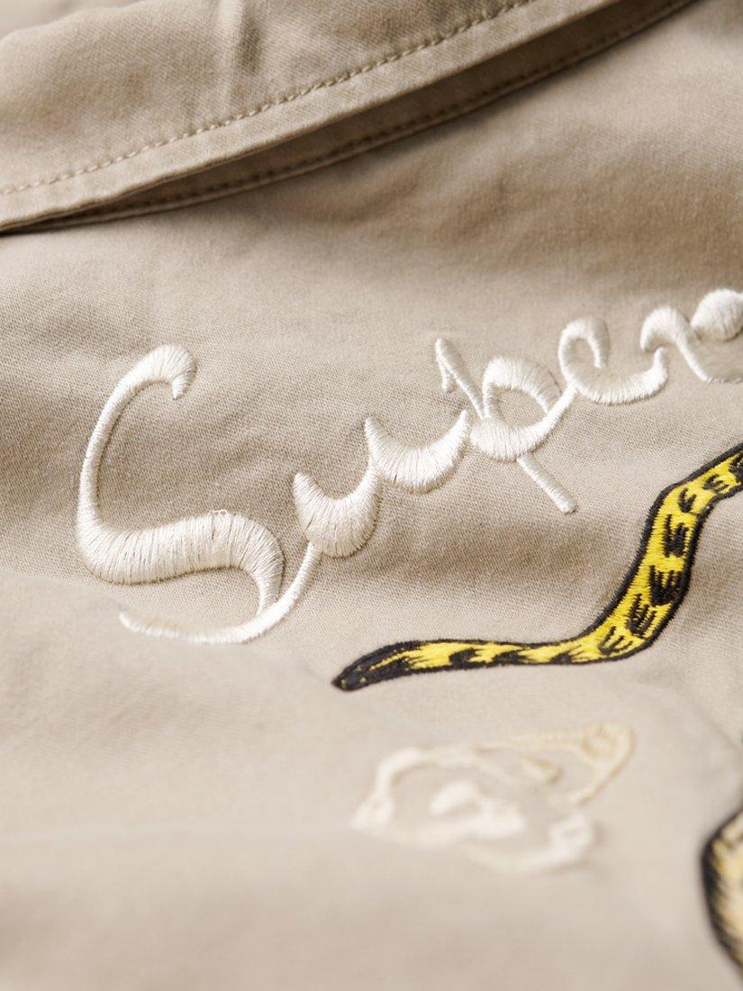 Product image 3 of 5, which shows Superdry M65 Embellished Military Jacket, Vintage Khaki, 10