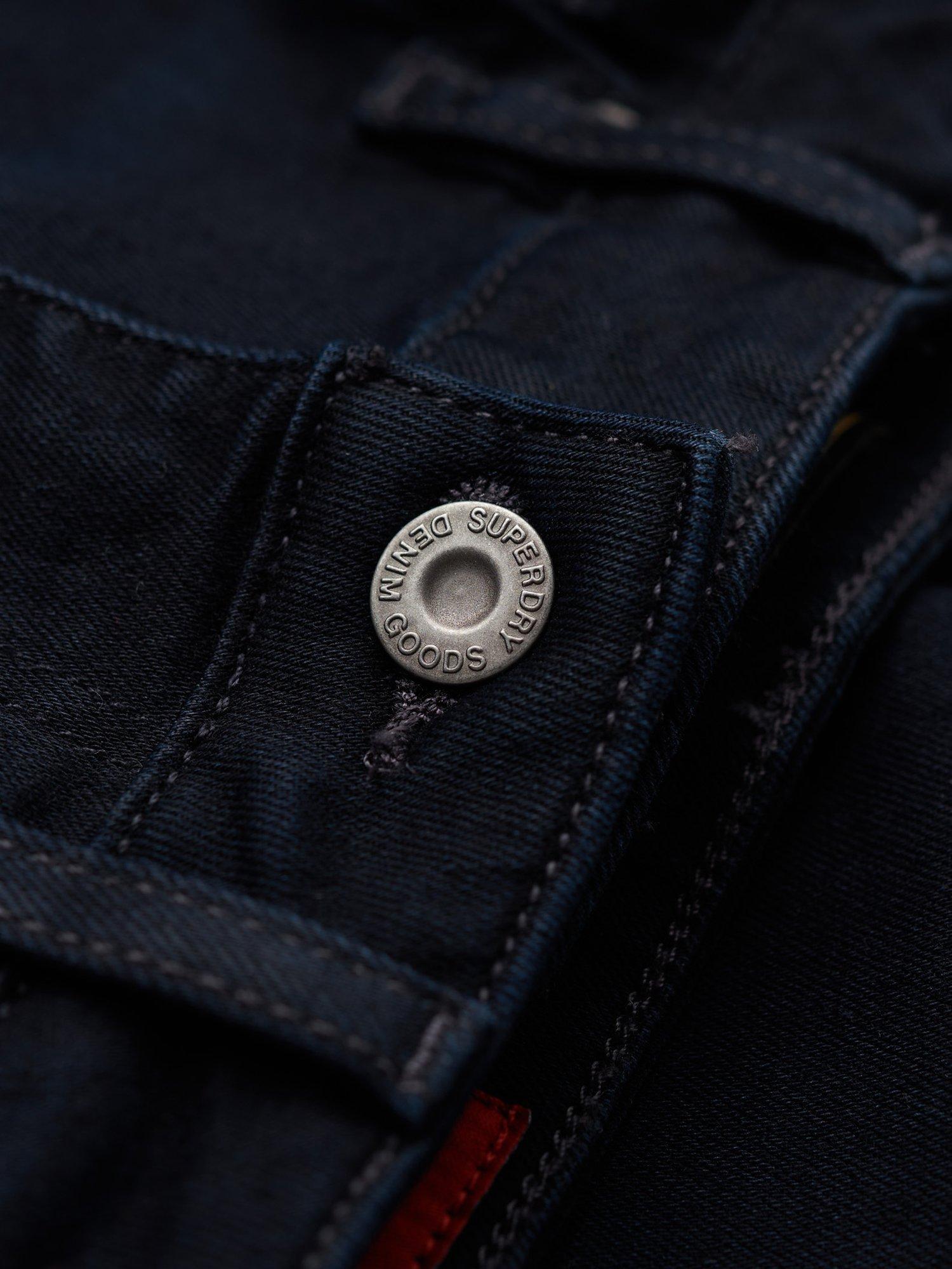 Product image 6 of 6, which shows Superdry Organic Cotton High Rise Skinny Denim Jeans, Black, W30/L32