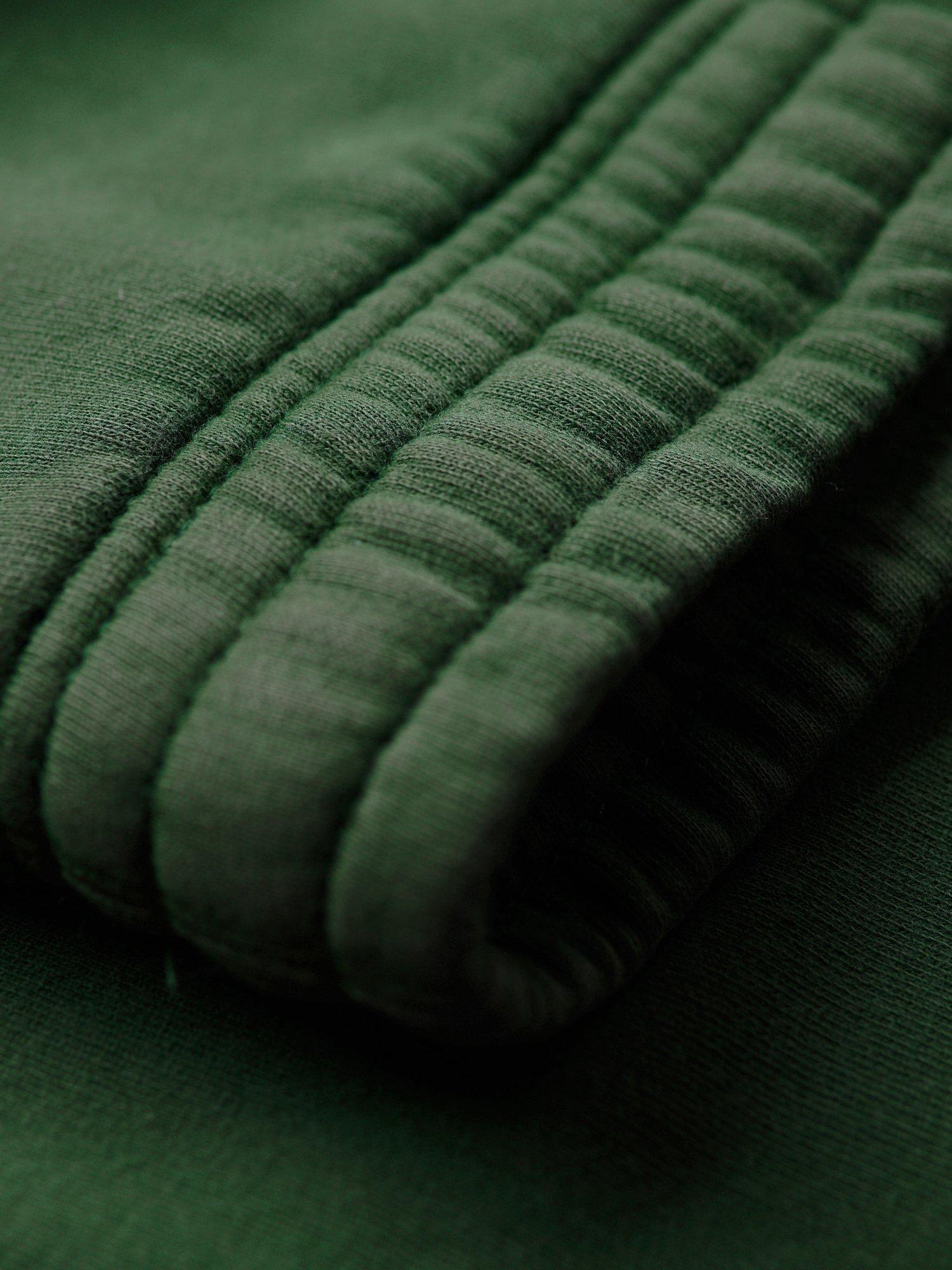 Product image 3 of 5, which shows Superdry Wash Wide Leg Cotton Joggers, Pine Green, 10