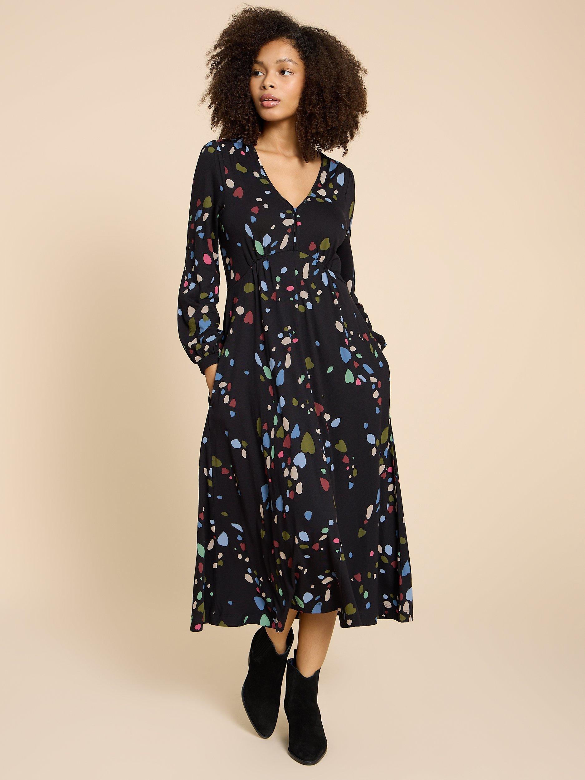 Heart print tea dress hotsell