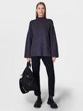 Sweaty Betty Pinnacle Wool Blend Funnel Neck Jumper, Urban Grey