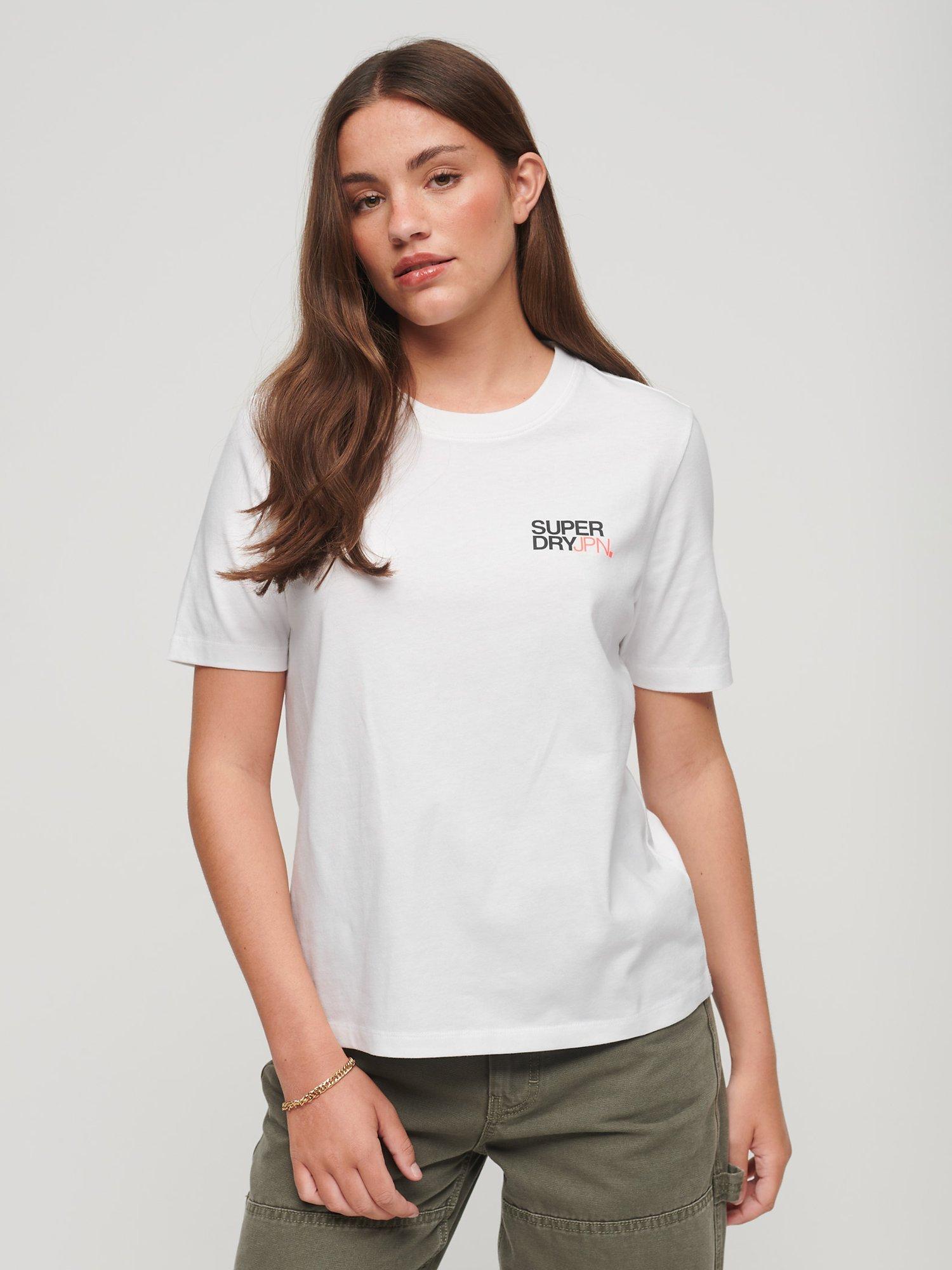 Superdry Sportswear Logo Relaxed T-Shirt, Brilliant White