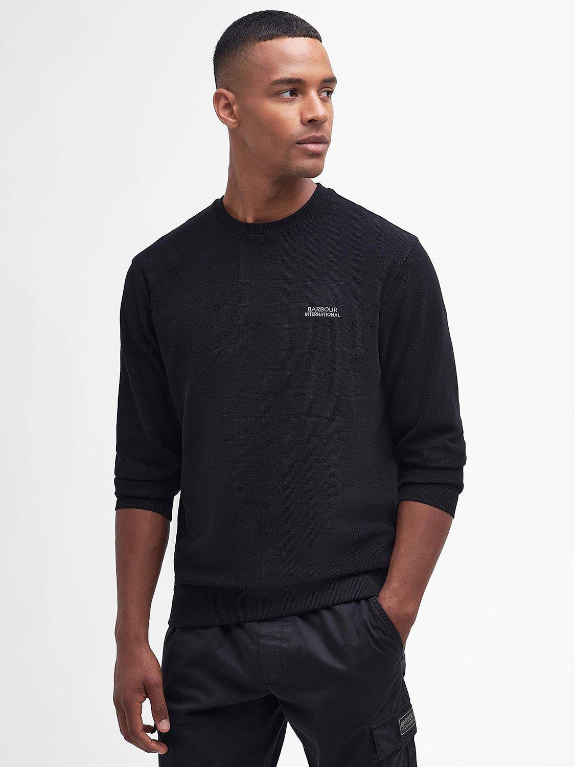 Barbour International Apex Crew Neck Sweatshirt, Black